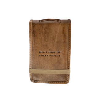 ***Mini Secret Plans Leather Journal