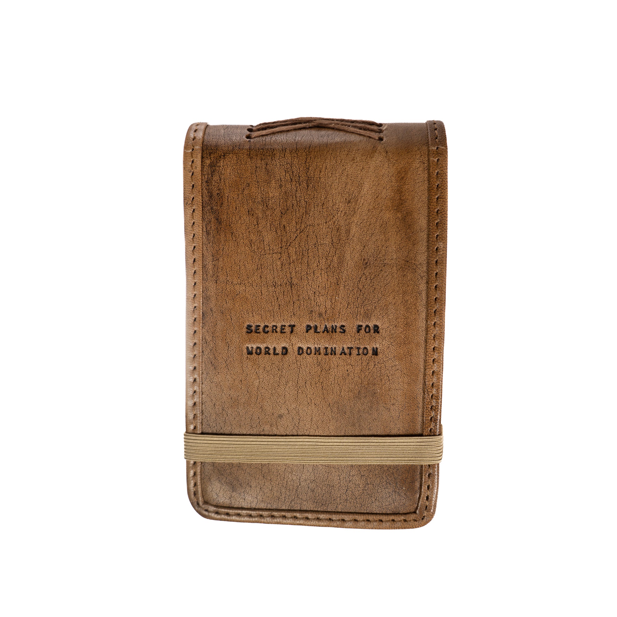 Mini Secret Plans Leather Journal-Maple