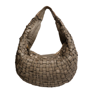 Shoulder Bag in Woven Cowhide