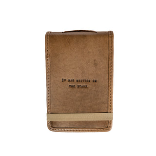 ***Mini It Was Written In The Stars Leather Journal - 4"x6"