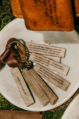 Every Day Is A New Opp Wood Key Chain