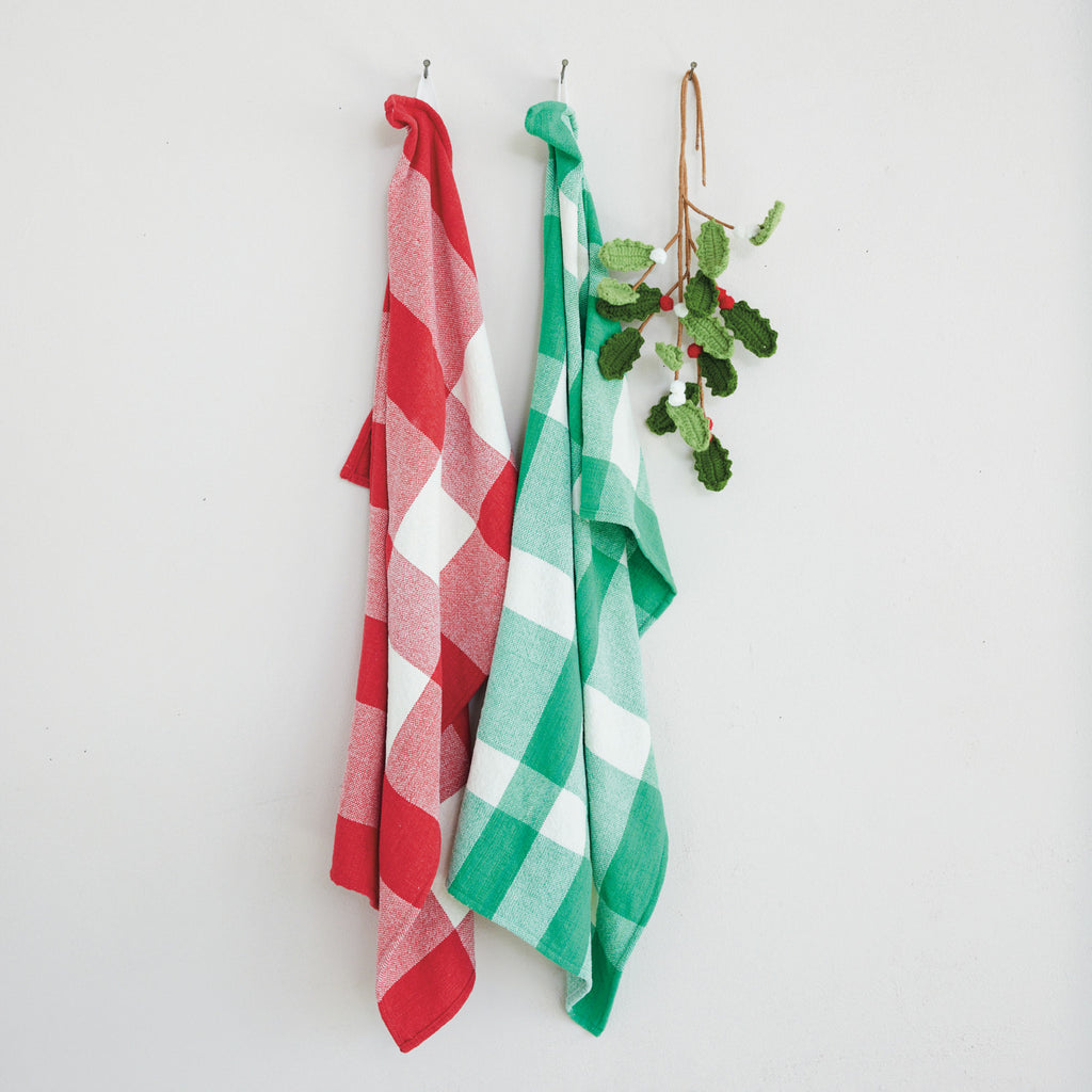 Woven Cotton Chenille Tea Towel