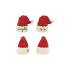 Stoneware Santa Hat Salt & Pepper Shakers