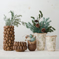 Stoneware Owl Shaped Planter, Brown (Holds 4" Pot)