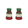 Hand-Painted Ceramic Snowmen Salt & Pepper Shakers