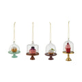 Cake on Pedestal with Glass Cloche Ornament