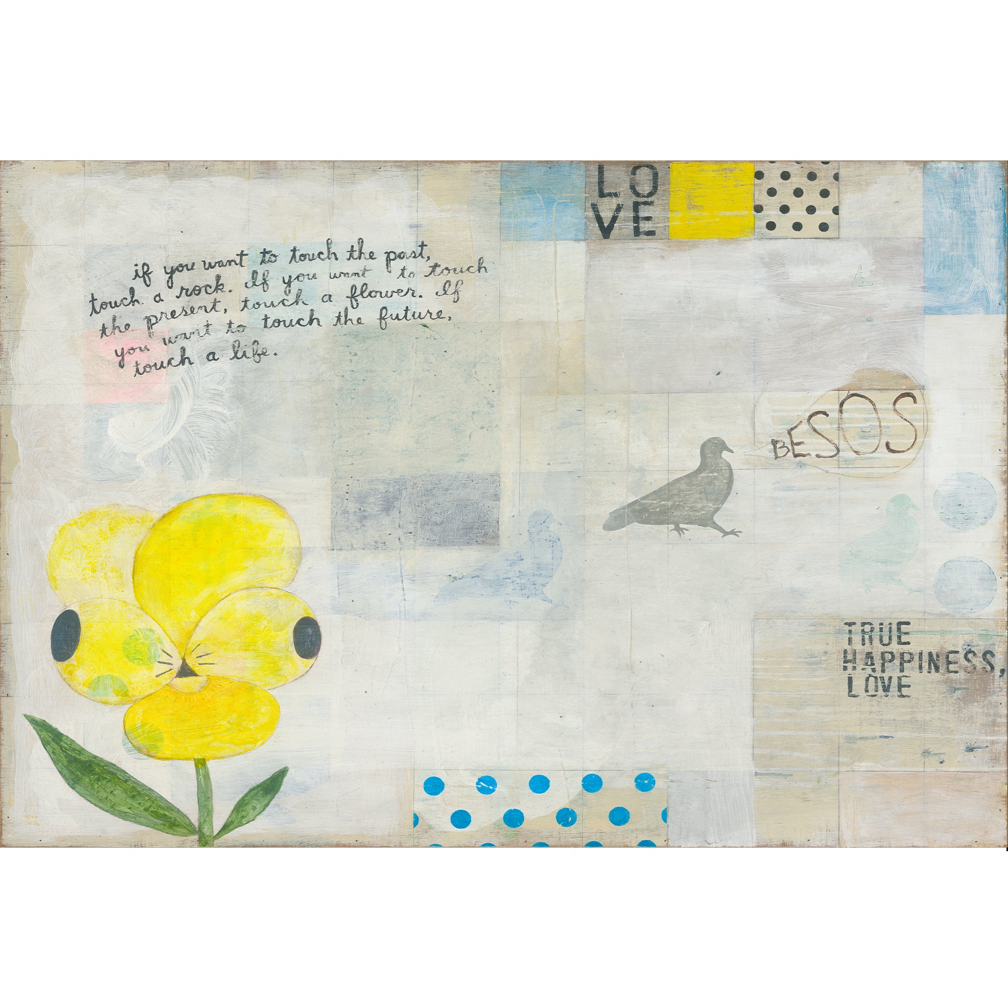Yellow Pansy Horizontal - Art Print