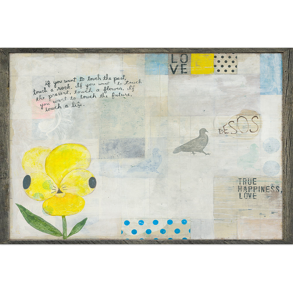 Yellow Pansy Horizontal - Art Print