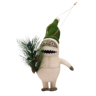 ***Felt Yeti with green hat & Christmas tree