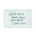 Never Know Dear Large Rectangular Decoupage Plate - 8.5" x 5.75"