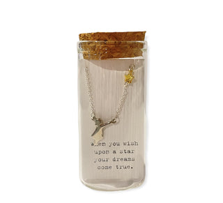 ***Message in a Bottle Collection - Necklace - Girl with Star