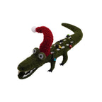 ***Felt Chris Croc-ingle Ornament with Santa Hat