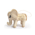 ***Put Good Things Into The World Felt Elephant Ornament