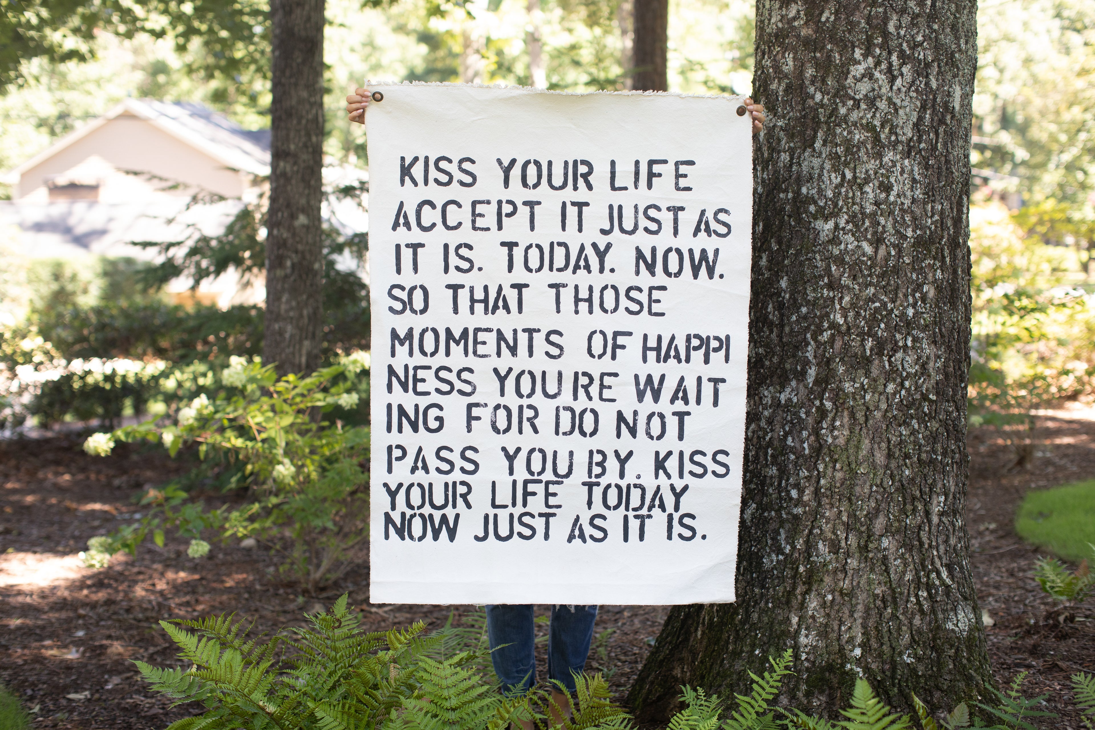 Kiss Your Life Wall Tarp