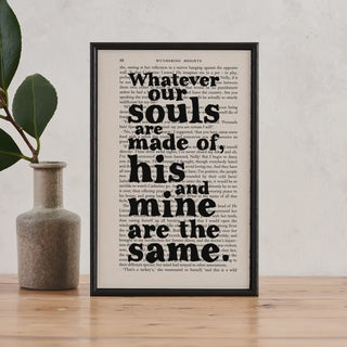 Wuthering Heights Quote Book Page Print