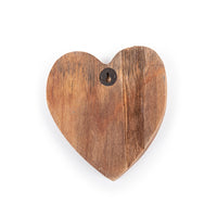Rustic Carved Heart with Nails Back