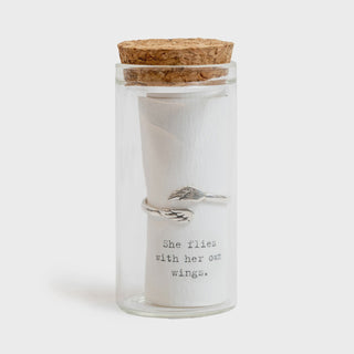 Message in a Bottle Ring Collection - Wings