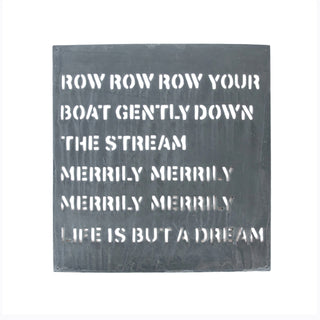 Metal Sign - Row Your Boat 21" x 22.5"