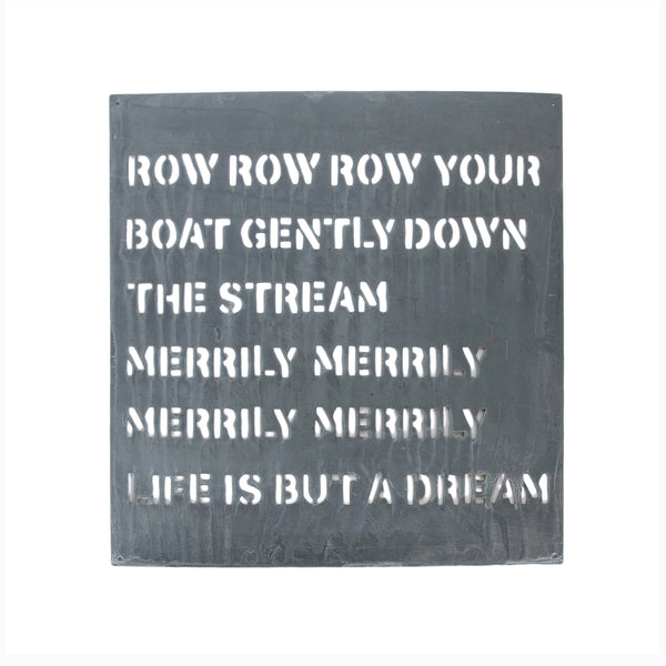 Metal Sign Row Your Boat 21