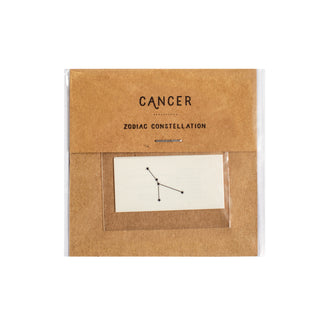 Cancer Zodiac Constellations Temporary Tattoo- Single Set of 2