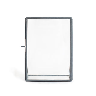  4"x6" Vertical Zinc Finish Standing Picture Frame