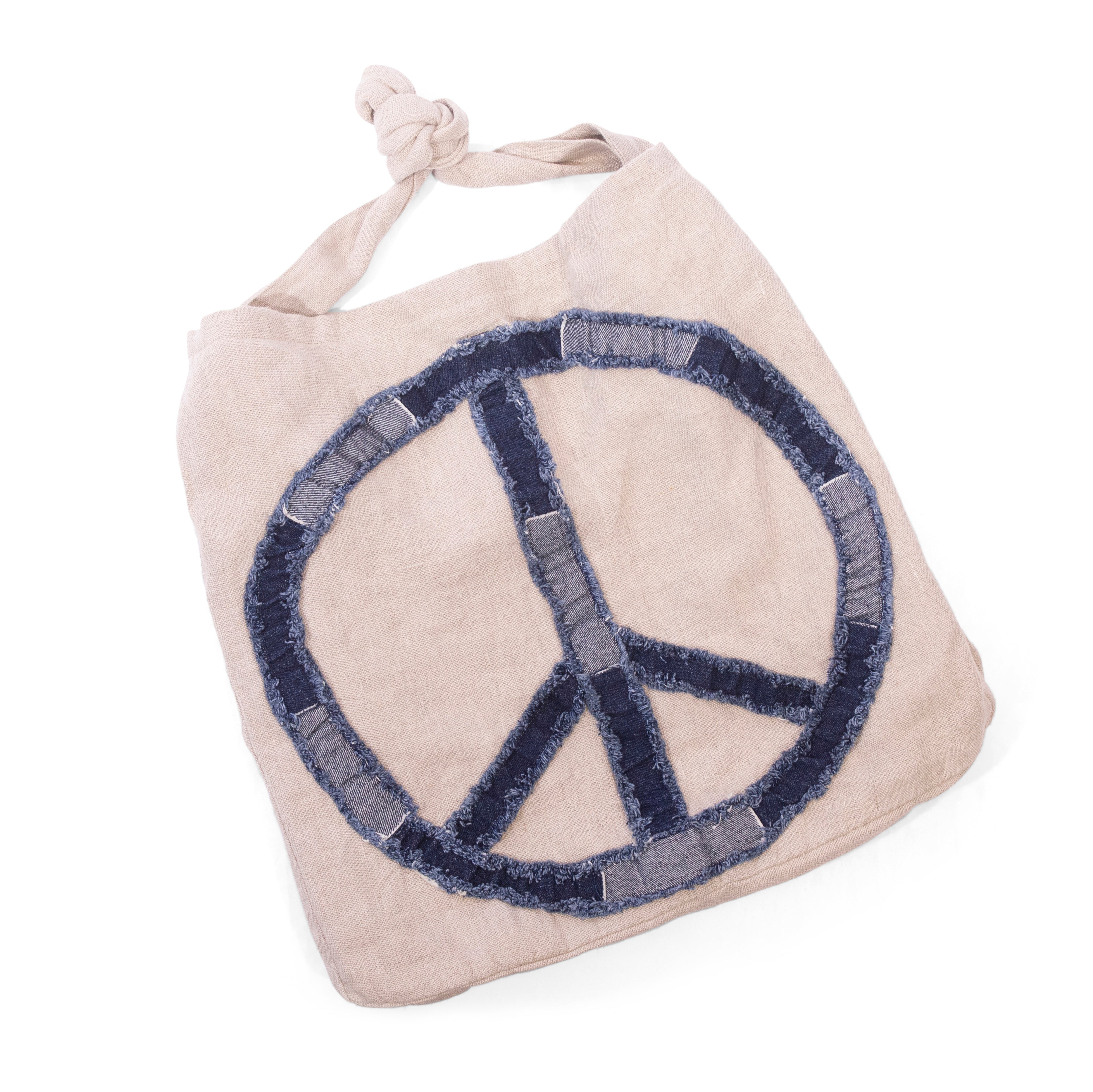 Teach Peace Recycled Military Tent Market Tote – Whiskey Crossing
