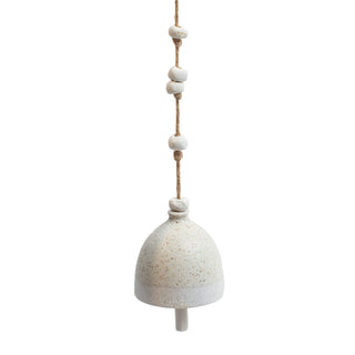 Small Dimpled Dome Speckled Ceramic Bell
