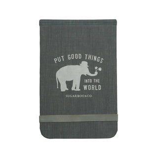 Fabric Notebook - Put Good Things Into The World front