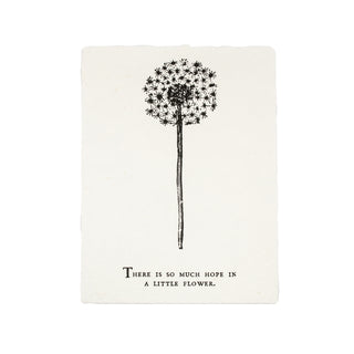 There Is So Much Hope Botanical Handmade Paper Print