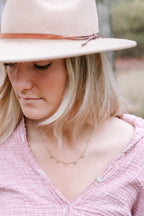 BESOS Necklace in Sterling Silver - Gold Plated