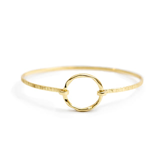 Gold Plated Brass Link Bangle