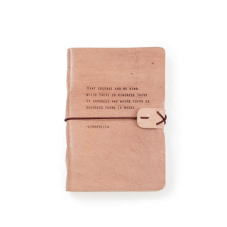 cinderella blush leather journal