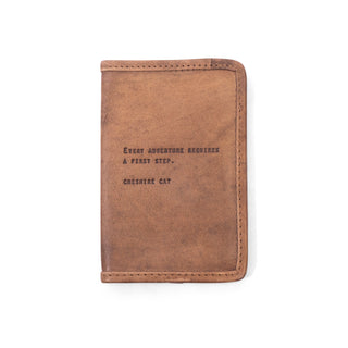 Cheshire Cat Leather Passport Cover