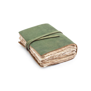 Evergreen Mini Leather Wrap Journal