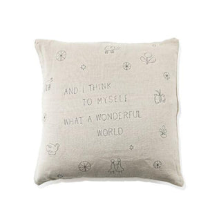 what a wonderful world pillow