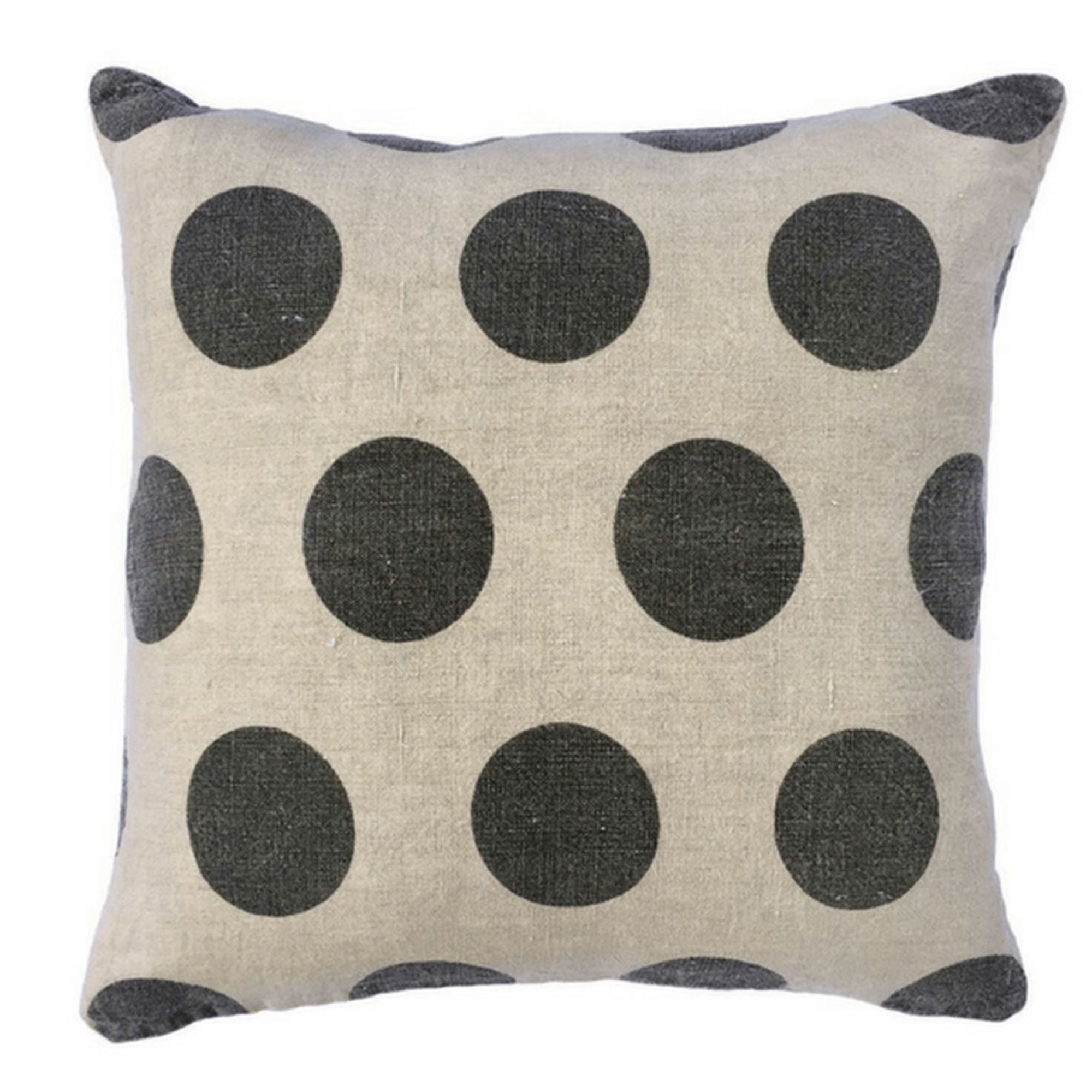 Black polka dot pillow shops