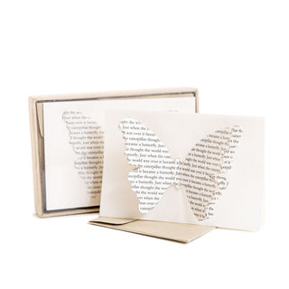  cream colored card with 3D butterly, and the box set of cards