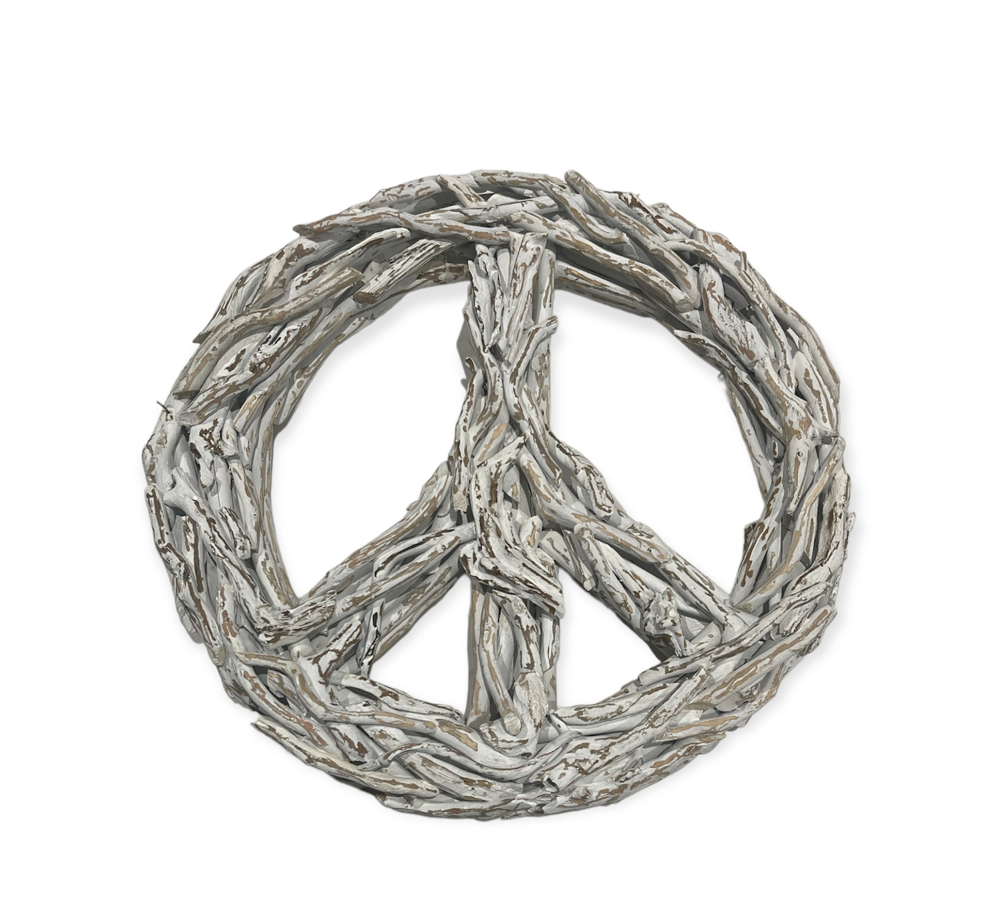 Wooden Beaded Peace Sign with Suede Hanger – Sugarboo & Co