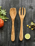 Olive Wood Salad Server Set - 11"