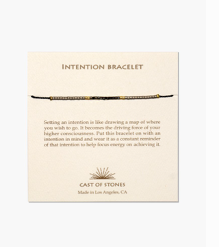 Intention Bracelet - Micro Beads - Neutral and Gold