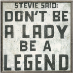Stevie (Grey Wood) - Art Print