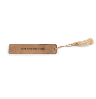 Here's To The Next Chapter - Leather Bookmark