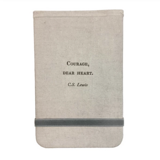 fabric notebook - courage dear heart