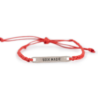 Silver Seek Magic Braided Bracelet - Adjustable