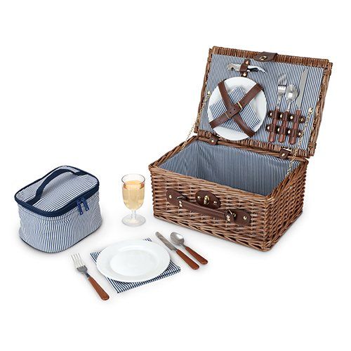 Large Bamboo Wicker Harvest Market Picnic Basket with server lid and h –  Jackson Square