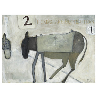 Two Heads are Better - Art Print