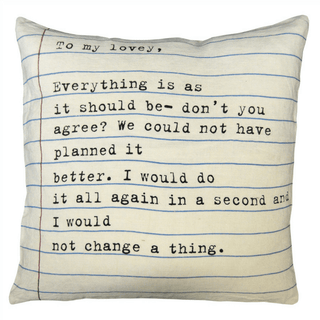 Pillow Collection - To My Lovey (letter