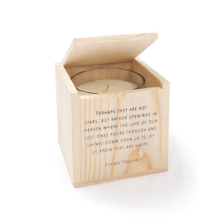 ***Eskimo Proverb - Blessing Candle with Engraved Wood Box 7.75oz