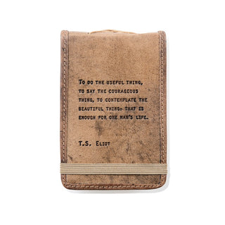 ***Leather Journal - T.S. Eliot - Mini - 4x6
