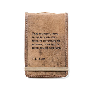 Leather Journal - T.S. Eliot - Mini - 4x6